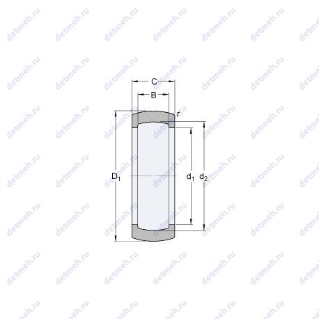 Подшипник RIS 203 чертеж