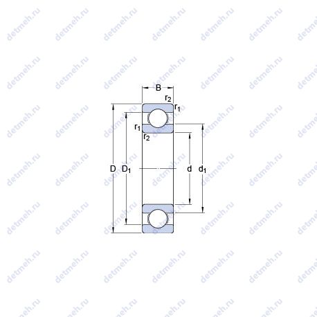 Подшипник RMS 24 чертеж