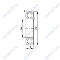Чертеж подшипника RMS4