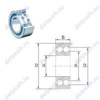 Чертеж подшипника S4207-2RS