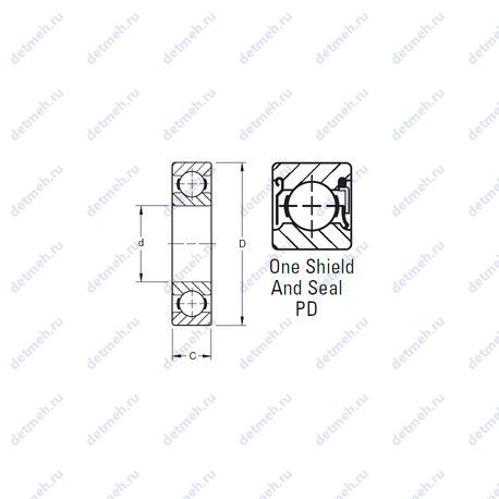 Подшипник S5PD чертеж