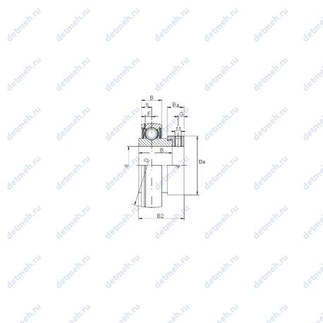Подшипник SA209 чертеж