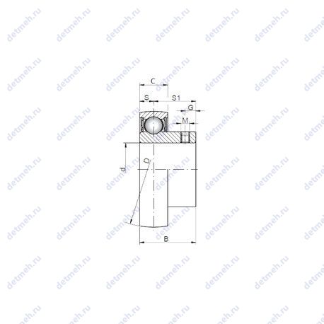 Подшипник SB209 чертеж