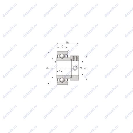 Подшипник SBX0437U1C3 чертеж