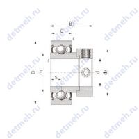 Чертеж подшипника SBX0437U1C3