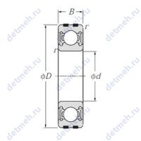 Чертеж подшипника SC8A37LH1
