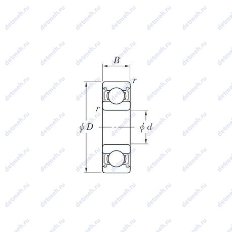 Подшипник SE 6002 ZZSTMSA7 чертеж