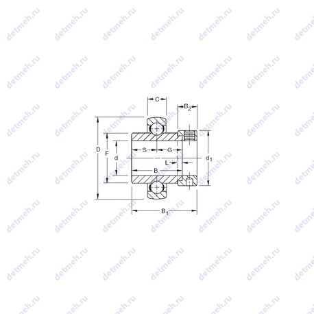 Подшипник SM1102KB чертеж