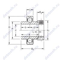 Чертеж подшипника SM1105K
