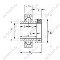 Чертеж подшипника SM1107KS
