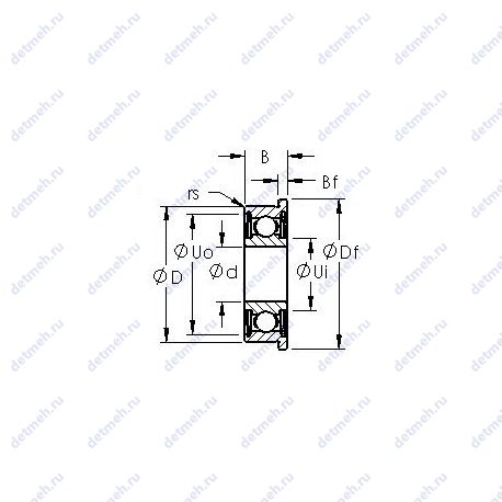 Подшипник SMF104ZZ чертеж