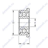 Чертеж подшипника SMF148-2RS