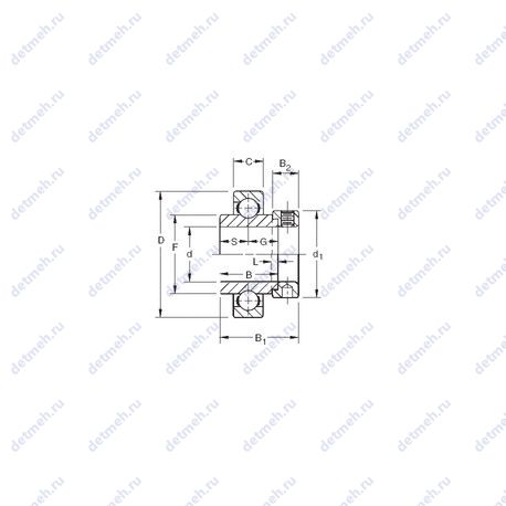 Подшипник SMN105K чертеж