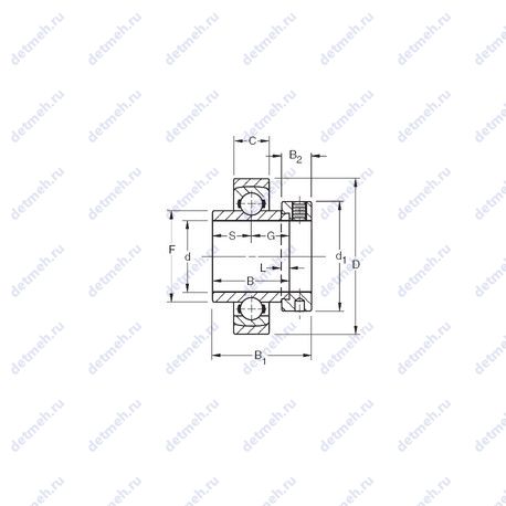 Подшипник SMN108KS чертеж