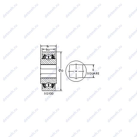 Подшипник SQ111-108 чертеж