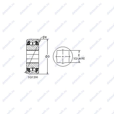 Подшипник SQ1209-104 чертеж