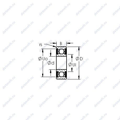 Подшипник SR144-TT чертеж