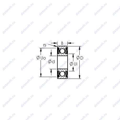 Подшипник SR166XZY05 чертеж