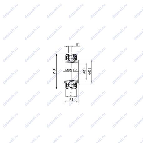 Подшипник UK205 чертеж