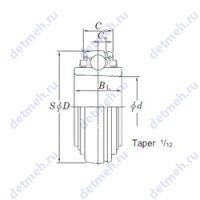 Чертеж подшипника UK320L3