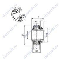 Чертеж подшипника UK326+H