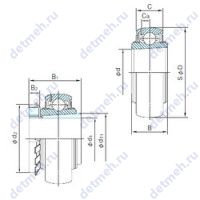 Чертеж подшипника UKX06+H2306