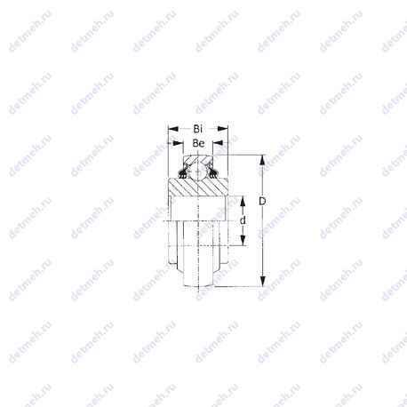 Подшипник W208PPB2 чертеж