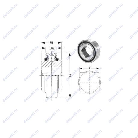 Подшипник W208PPB5 чертеж