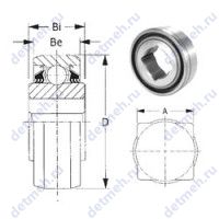 Чертеж подшипника W209PPB7