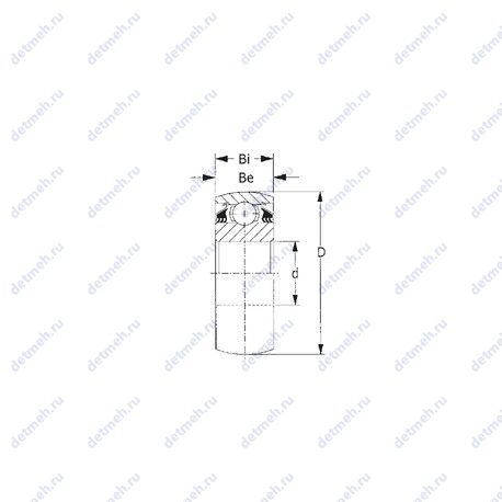 Подшипник W210PPB5 чертеж