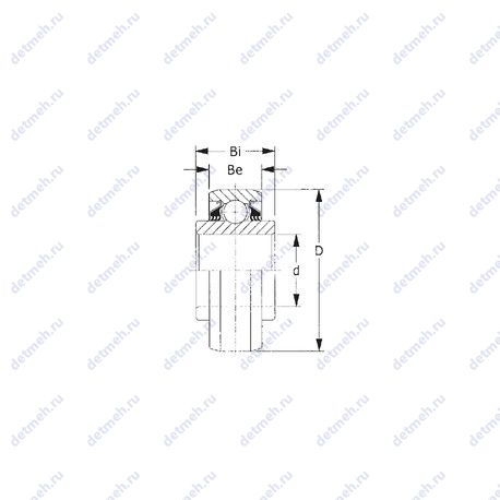Подшипник W211PPB4 чертеж
