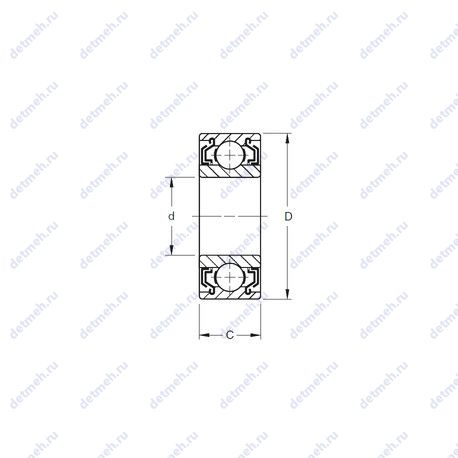 Подшипник W307KLL чертеж