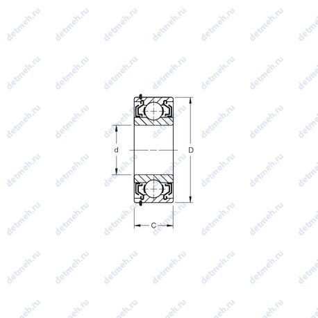 Подшипник W308KLL чертеж