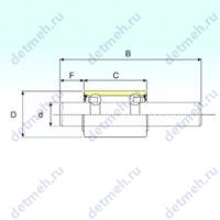 Чертеж подшипника WB1630142