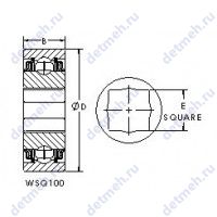 Чертеж подшипника WSQ111-108