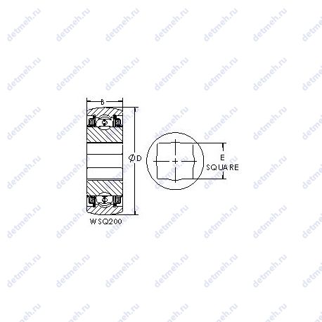 Подшипник WSQ210-102 чертеж
