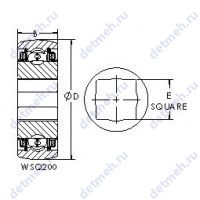 Чертеж подшипника WSQ210-102