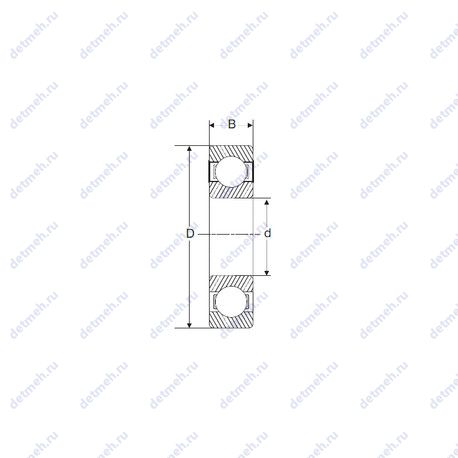 Подшипник XLJ 12.1/2 чертеж