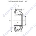 Чертеж подшипника 147303A