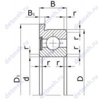 Чертеж подшипника 860013