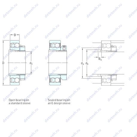 Подшипник 1205EKTN9+H205 чертеж