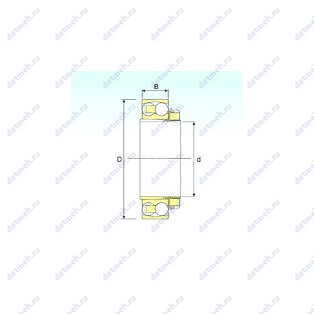 Подшипник 1205 KTN9+H205 чертеж