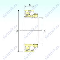 Чертеж подшипника 1210 KTN9+H210