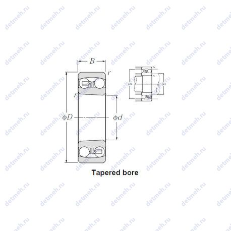 Подшипник 1310SK чертеж