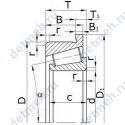 Чертеж подшипника 3067113А