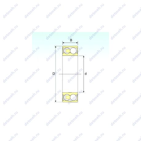 Подшипник 2201-2RSTN9 чертеж