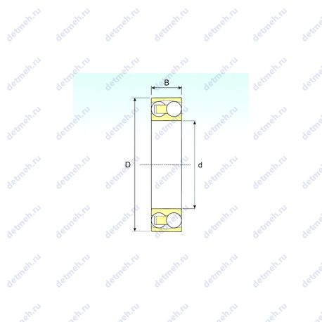 Подшипник 2202 TN9 чертеж