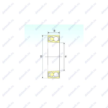 Подшипник 2205-2RSKTN9 чертеж