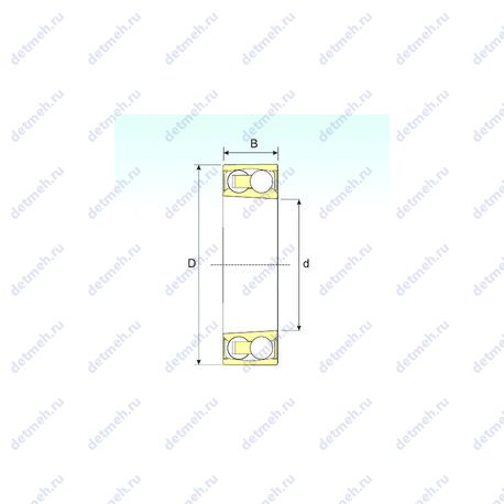 Подшипник 2210-2RSKTN9 чертеж