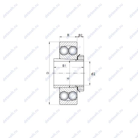 Подшипник 2321K+H2321 чертеж